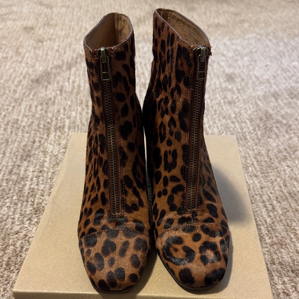 Madewell Leopard Print Ankle Booties
